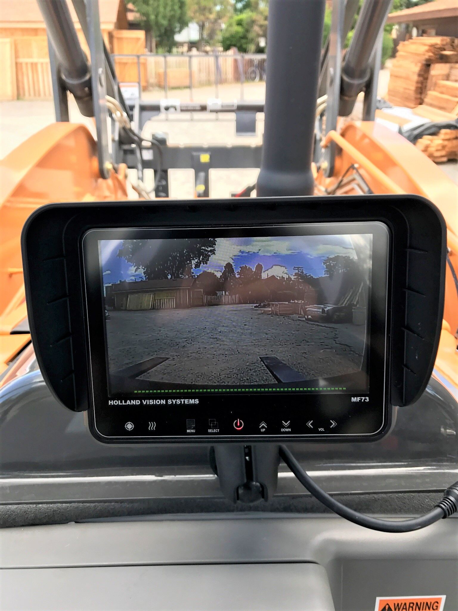 Tractor camera monitor
